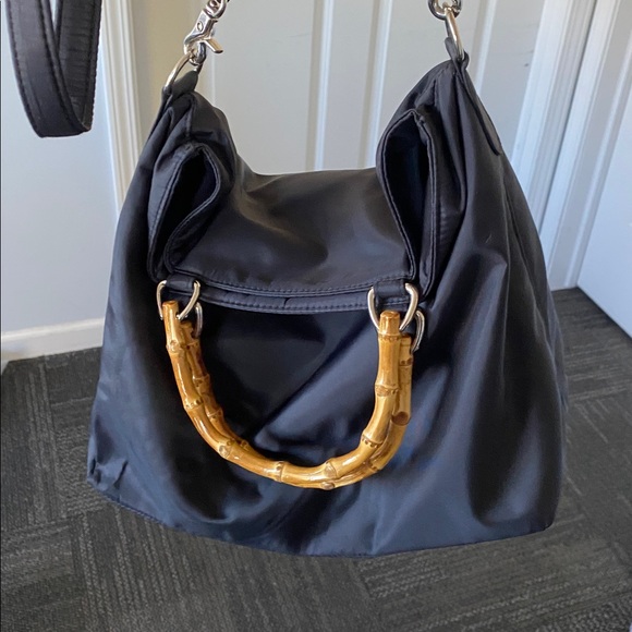 Evan Picone Satchel Black Shoulder Purse Handbag - Picture 8 of 8